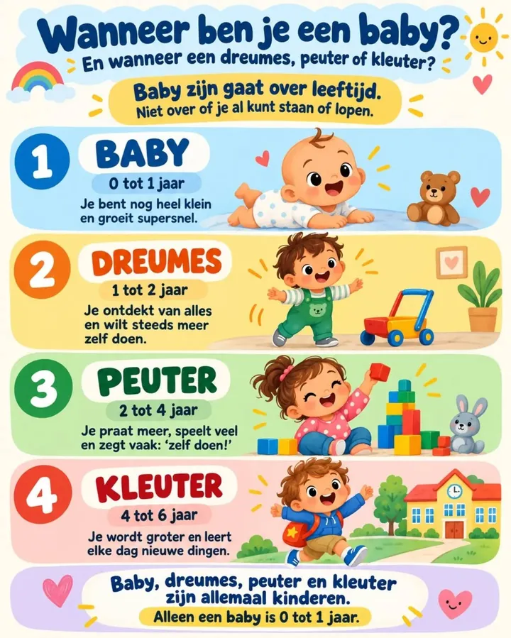 Plaat bij de vraag: Wanneer ben je een baby?